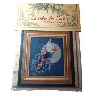 Lavender & Lace "Blue Moon Angel" Cross Stitch Pattern Unopened L&L 36 1995